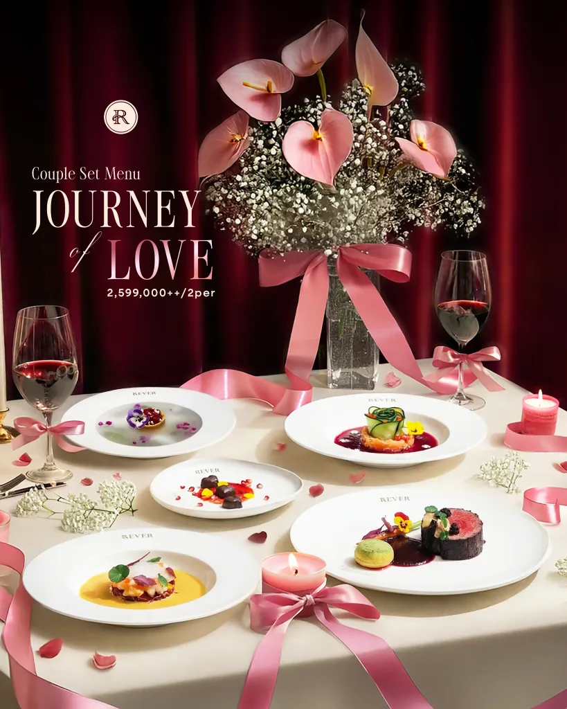 Valentine set menu - Journey of love - Du thuyền Sài Gòn REVER Cruises